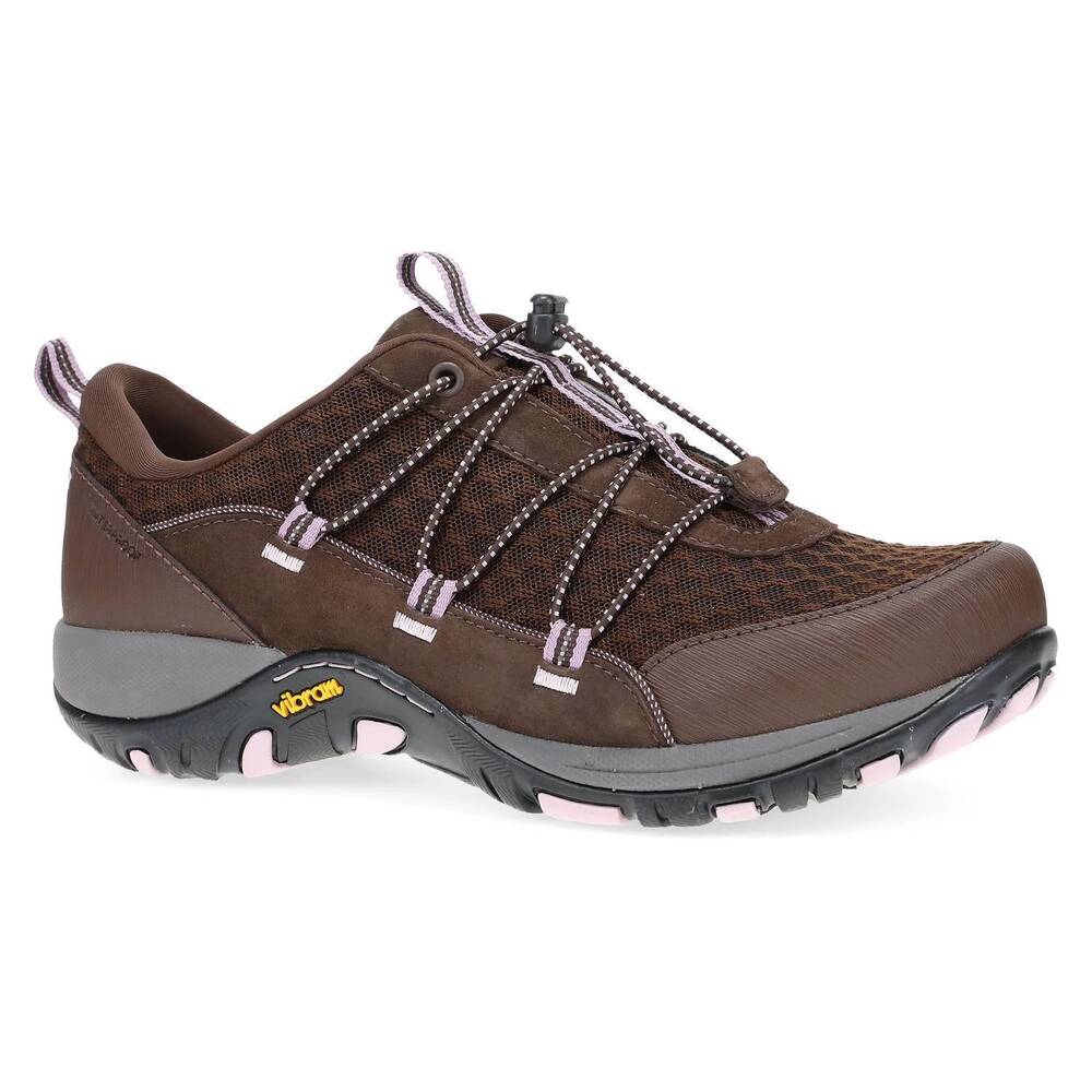NEW DANSKO women's petunia sneaker in brown suede